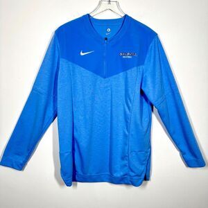 Nike Dri-Fit Womens Size Medium San Diego Volleyball Blue Quarter-Zip Sweatshirt